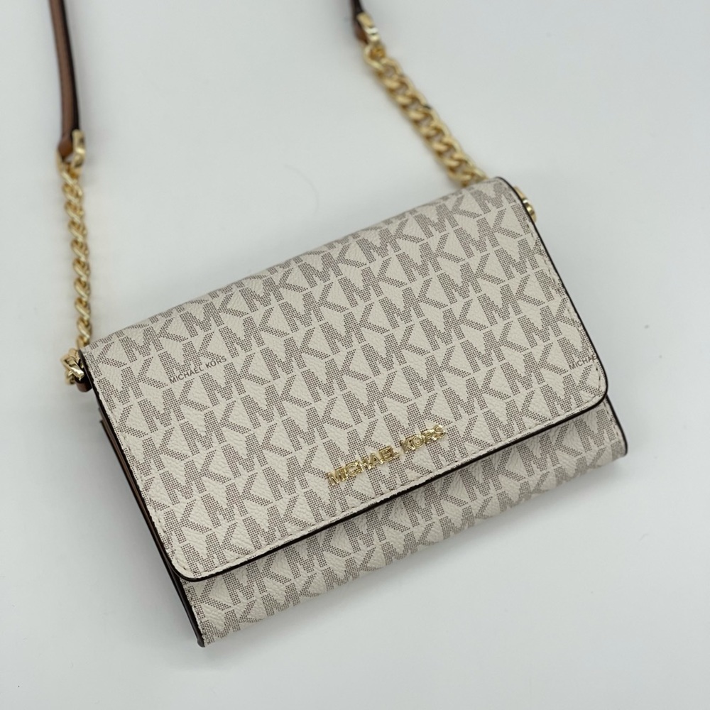 Michael Kors MD MF Phone Xbody Bag Vanilla - Picture 2 of 14